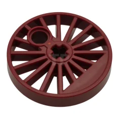 LEGO Train Wheel, Spoked with Axle Hole and Counterweight (Blind Wheel)