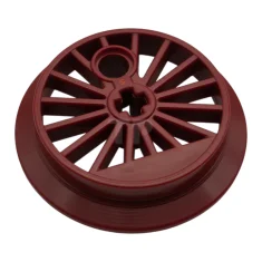 LEGO Train Wheel, Spoked with Axle Hole and Counterweight (Flanged Wheel)