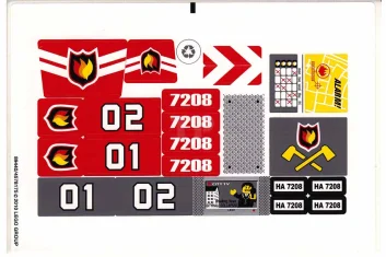 LEGO Sticker for Set 7208