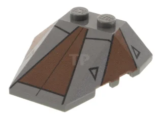 LEGO Wedge 4 x 4 Triple with Stud Notches with Sith…