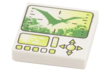 LEGO Tile 2 x 2 with Dino Hunting Screen Pattern