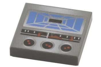 LEGO Tile 2 x 2 with Grid Display Pattern