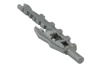 LEGO Minifig, Weapon Sword, Serrated with Bar Holder