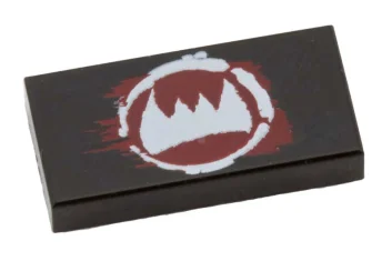 LEGO Piastrelle 1 x 2 con motivo a zanne