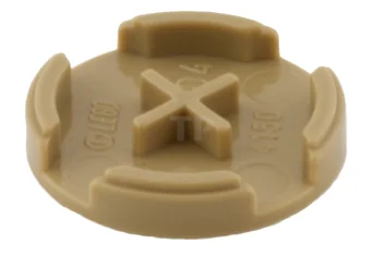 LEGO Tegel, Rond 2 x 2 met Bodem X