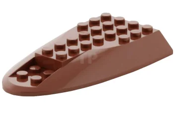 LEGO Vliegtuigromp 6 x 10 Staart - Bovenkant