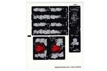 LEGO Sticker voor set 2505