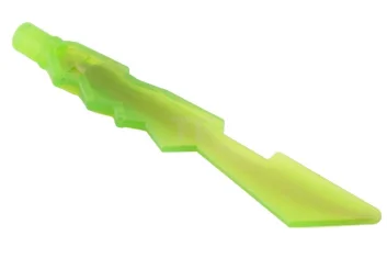 LEGO Minifig, Weapon Sword, Jagged Edges with Marbled Trans-Black Pattern