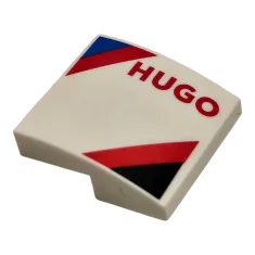 LEGO Pendenza 2 x 2 x 2/3 curvo con motivo "HUGO"…