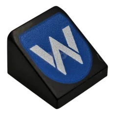 LEGO Pendenza 30 1 x 1 x 2/3 con logo Williams…