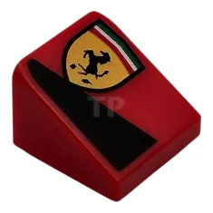 LEGO Pendenza 30 1 x 1 x 2/3 con logo Ferrari…