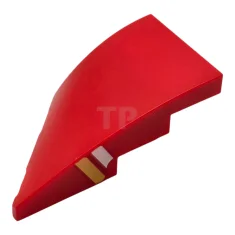 LEGO Wedge 4 x 2 Right No Studs with White and…