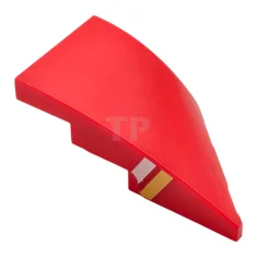 LEGO Wedge 4 x 2 Left No Studs with White and…