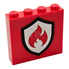 LEGO Brick 1 x 4 x 3 with Black and Silver…