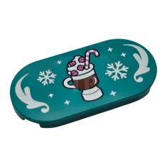 LEGO Fliese 2 x 4 Oval mit Hot Chocolate Mug-Muster