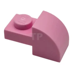 LEGO Pente, courbée 2 x 1 avec studs encastrés.