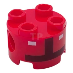 LEGO Brick, Round 2 x 2 with Pin Holes with Two…