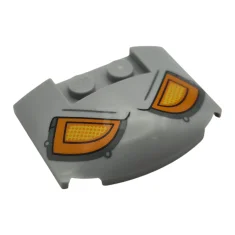 LEGO Wedge 3 x 4 x 2/3 Triple Curved with Orange…