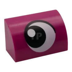 LEGO Slope 1 x 2 x 1 Curved with Eye Looking…