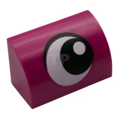 LEGO Slope 1 x 2 x 1 Curved with Eye Looking…