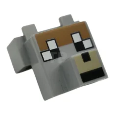 LEGO Creatura Testa Pixelata con muso con occhi bianchi e neri…