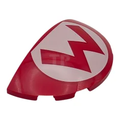 LEGO Brique, ronde 3 x 6 x 1 demi-dôme avec logo…