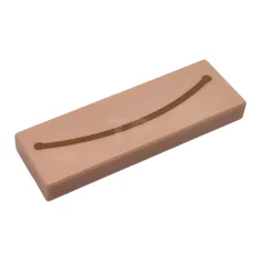 LEGO Tile 1 x 3 with Medium Nougat Curved Line Pattern…