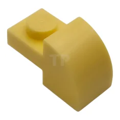 LEGO Pente, courbée 2 x 1 avec studs encastrés.