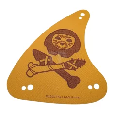 LEGO Cloth Sail Triangular 8 x 10 with Dark Orange Kakamora…