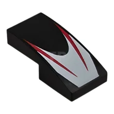 LEGO Pendenza, curvo 2 x 1 x 2/3 con 2 strisce…