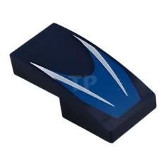 LEGO Pendenza, curvo 2 x 1 x 2/3 con 2 strisce…