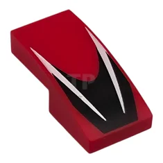 LEGO Pendenza, curvo 2 x 1 x 2/3 con 2 strisce…