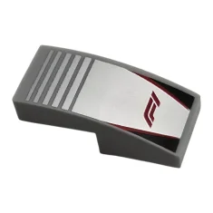 LEGO Pendenza, curvo 2 x 1 x 2/3 con logo Formula…