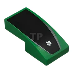 LEGO Pendenza, curvo 2 x 1 x 2/3 con logo Sauber…