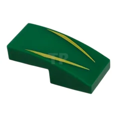 LEGO Slope, Curved 2 x 1 x 2/3 with 2 Yellow…