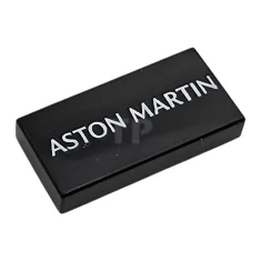 LEGO Piastrelle 1 x 2 con motivo "ASTON MARTIN" bianco