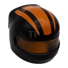 LEGO Minifigure, Headgear Helmet Formula 1 with Molded Trans-Orange Visor and…