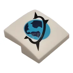 LEGO Pendiente 2 x 2 x 2/3 curvado con dibujo del…