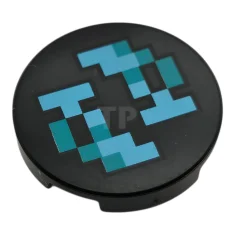 LEGO Tegel 2 x 2 Rond met onderkant O en Pixelated…