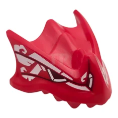 LEGO Dragon Head with Pin Hole and Spiral Markings Pattern