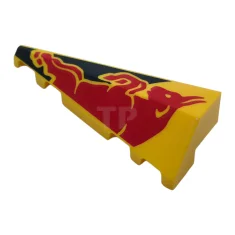 LEGO Wedge 5 x 2 Left with Red Bull on Dark…