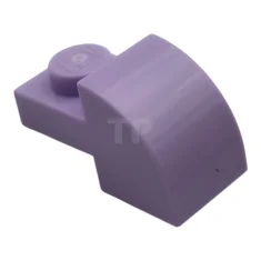 LEGO Pente, courbée 2 x 1 avec studs encastrés.