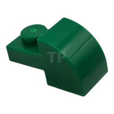 LEGO Pente, courbée 2 x 1 avec studs encastrés.