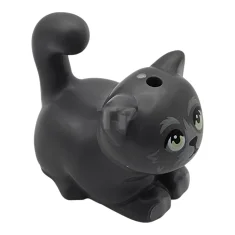 LEGO Cat, Friends Style, Large, Sitting with Light Bluish Gray Fur,…