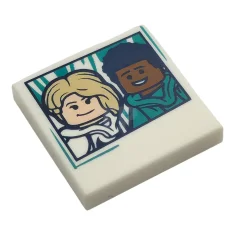 LEGO Tile 2 x 2 with Polaroid Photo of Gwen Stacy…
