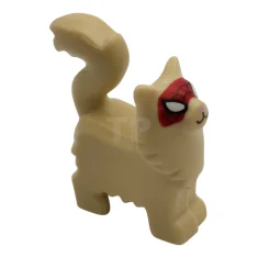 LEGO Cat, Maine Coon, Standing with Black and White Eyes and…