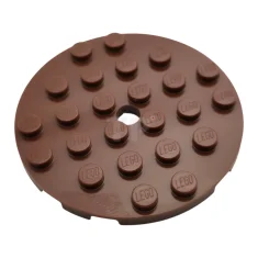LEGO Piastra, rotonda 6 x 6 con foro