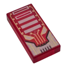 LEGO Carreau 1 x 2 avec visage de robot extraterrestre avec…