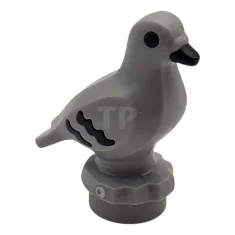 LEGO Bird, Pigeon with Molded Black Eyes, Beak and Feathers Pattern