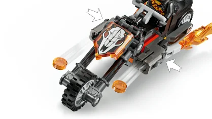 LEGO Spider-Man et sa moto contre Ghost Rider